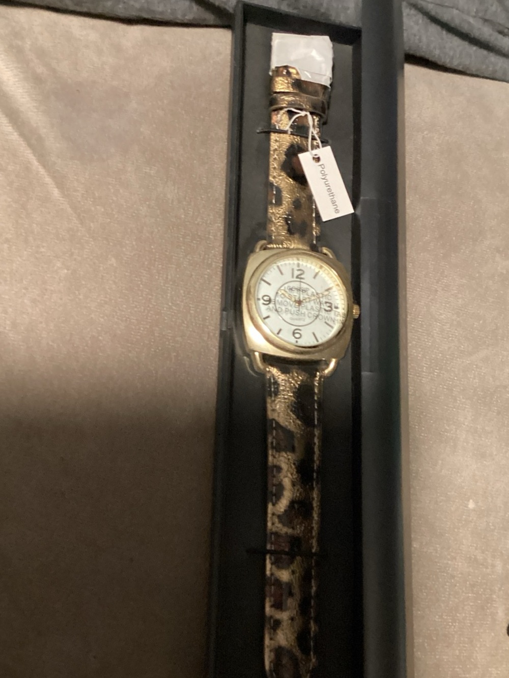 Gossip Gold and Leopard Print Women's Watch